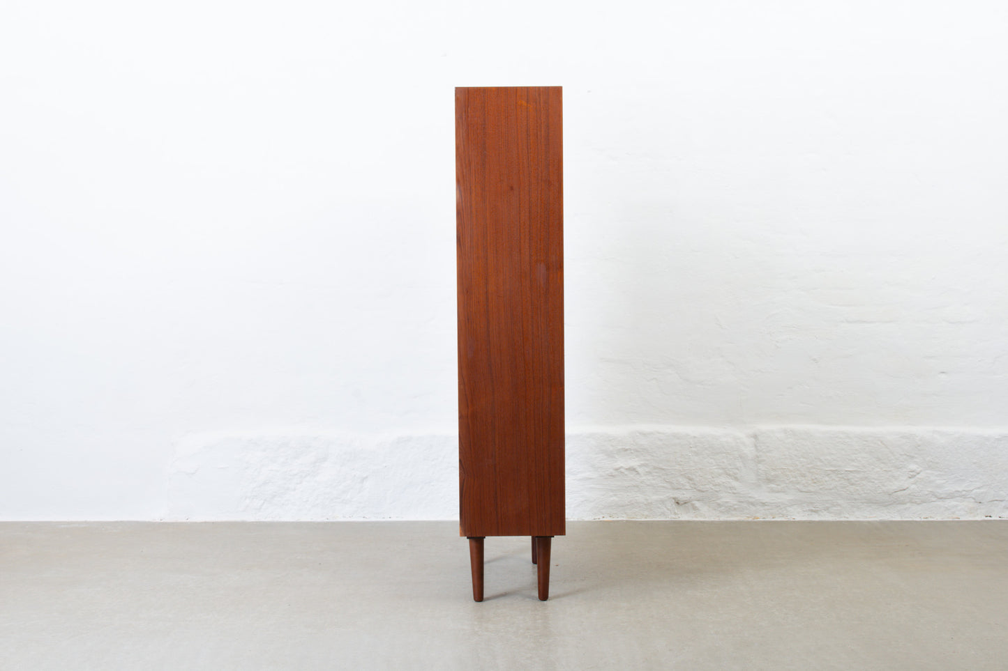 1960s tall teak bookshelf