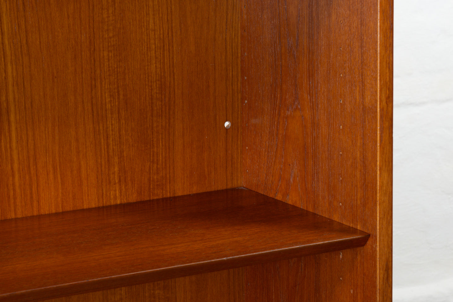 1960s tall teak bookshelf