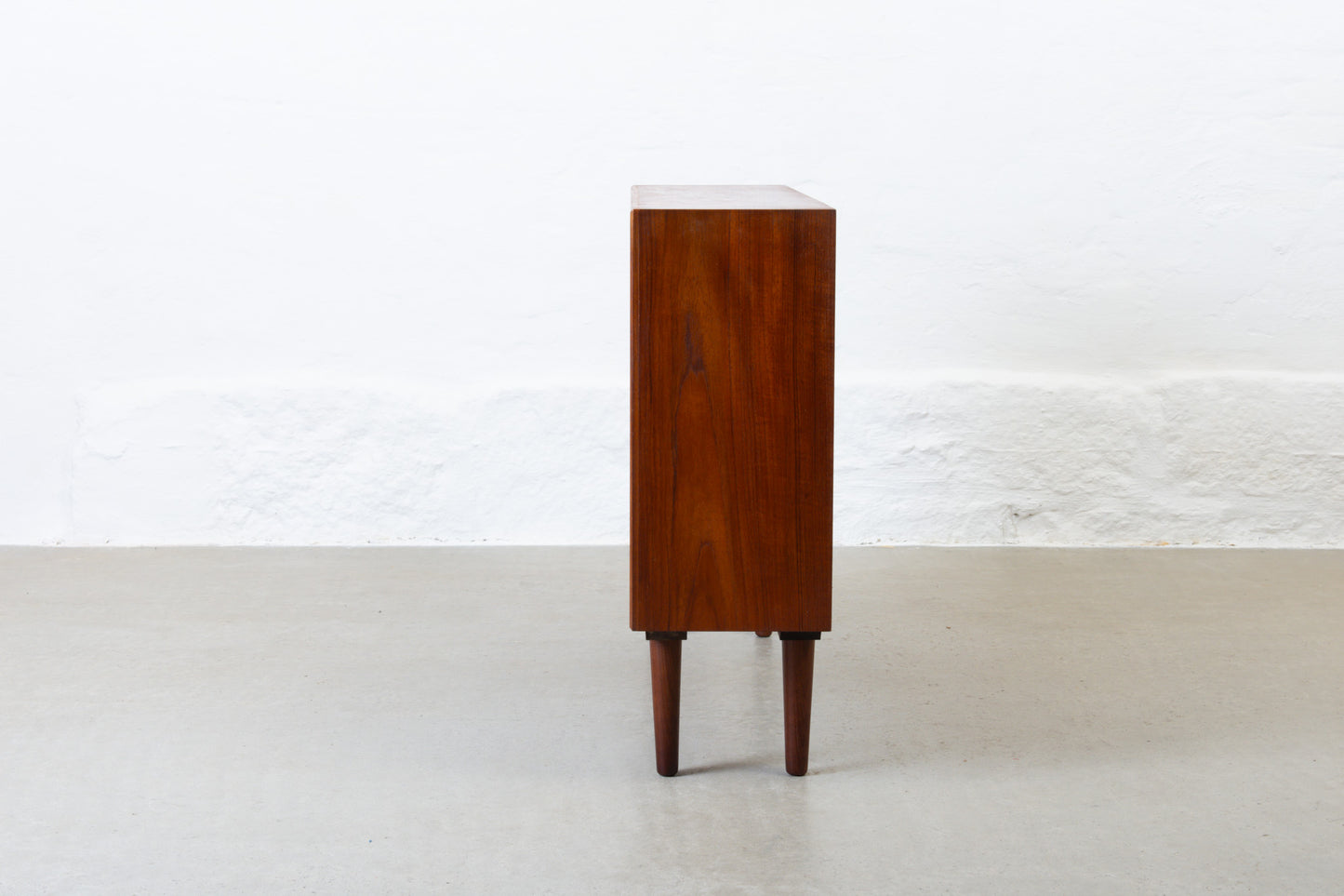 1960s low teak bookshelf