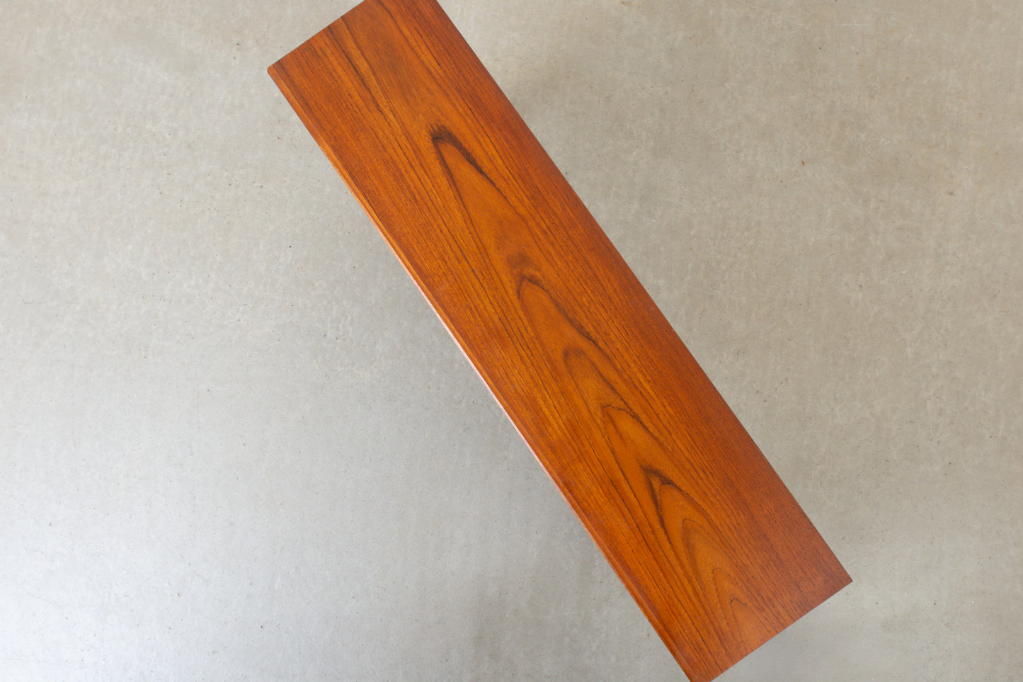 1960s low teak bookshelf