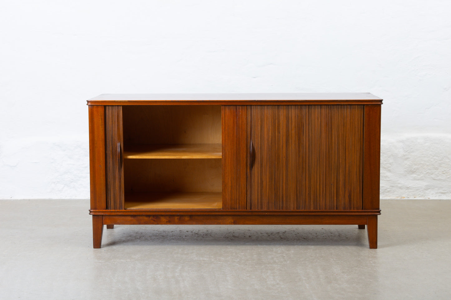 1930s sideboard with bookshelf in mahogany