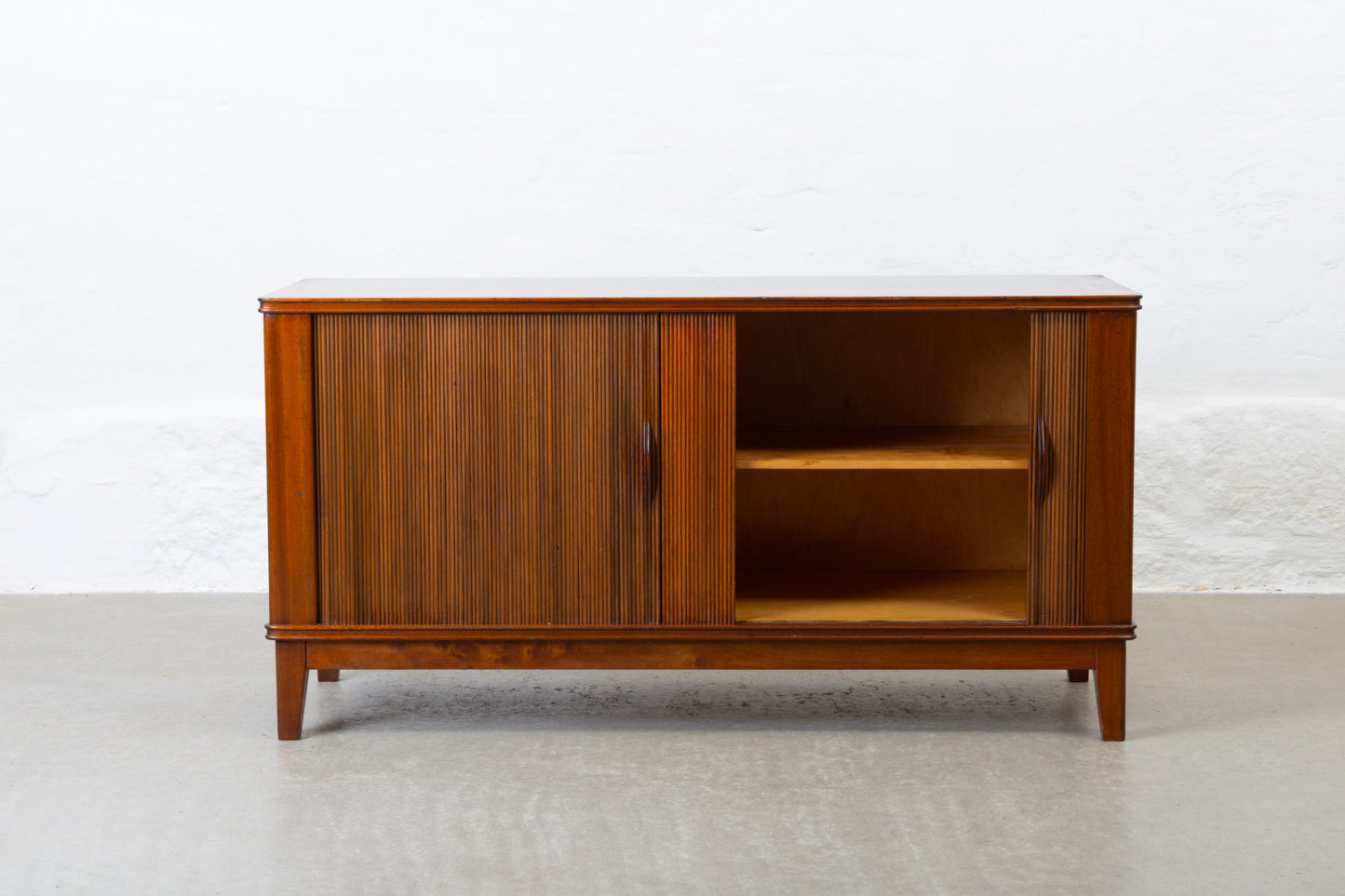 1930s sideboard with bookshelf in mahogany