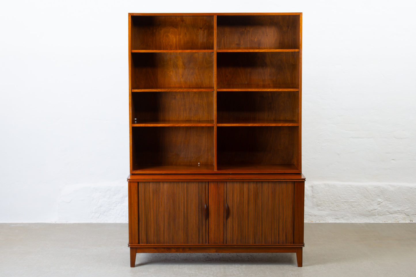 1930s sideboard with bookshelf in mahogany