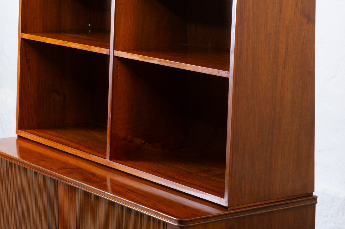 1930s sideboard with bookshelf in mahogany