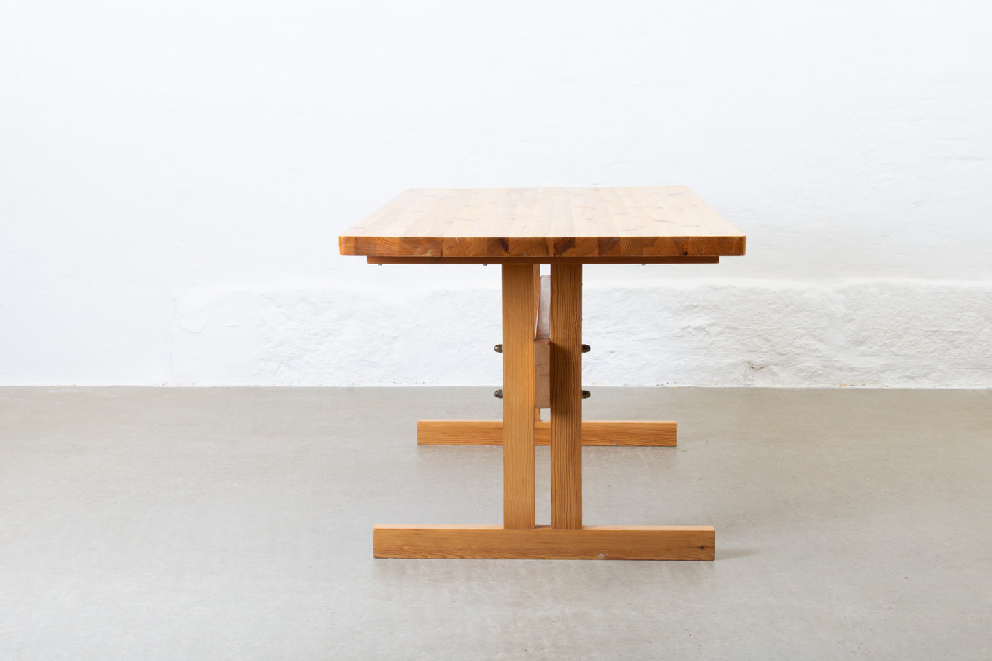 1970s pine dining table