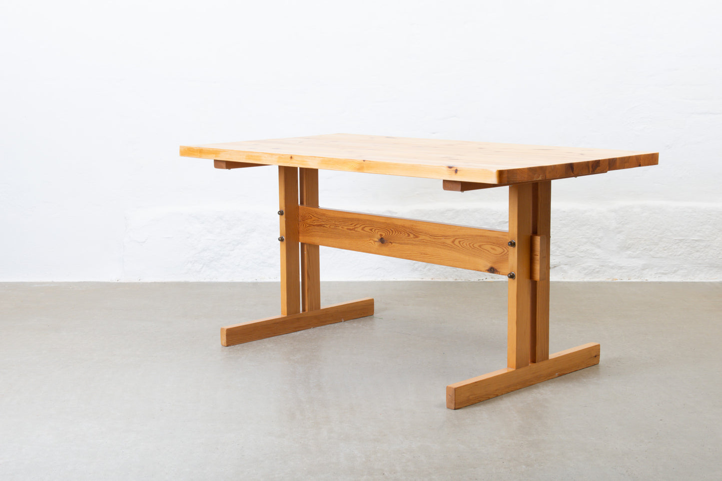 1970s pine dining table