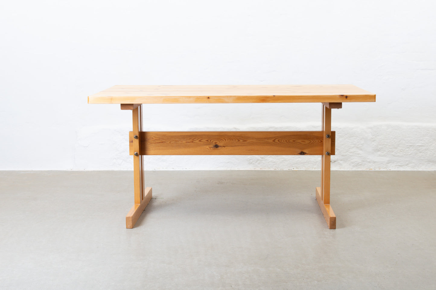 1970s pine dining table