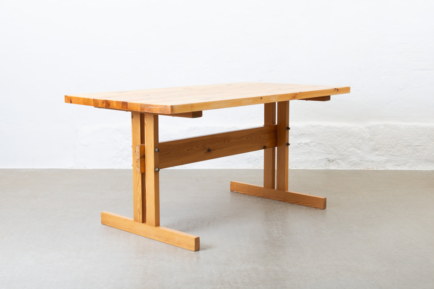 1970s pine dining table