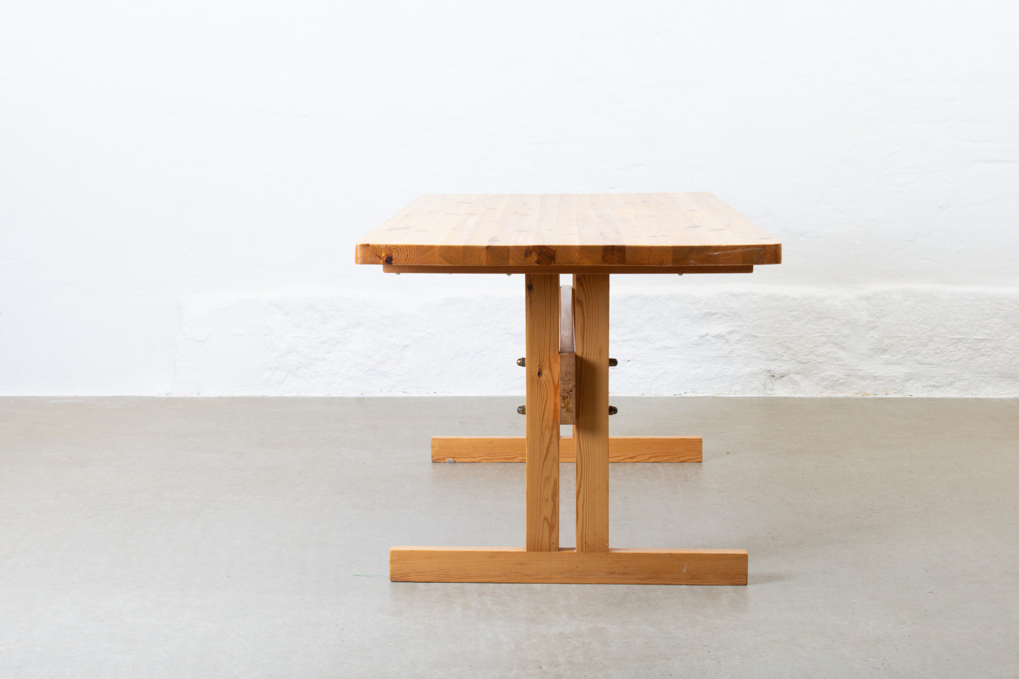 1970s pine dining table