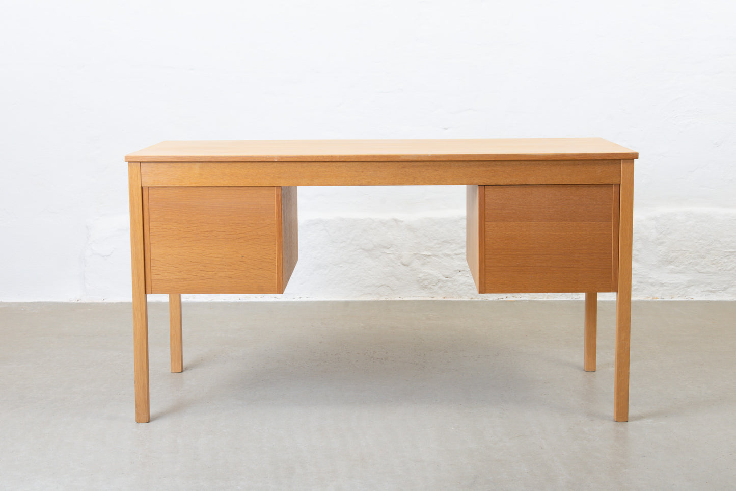 1970s oak desk by Domino Møbler no. 1