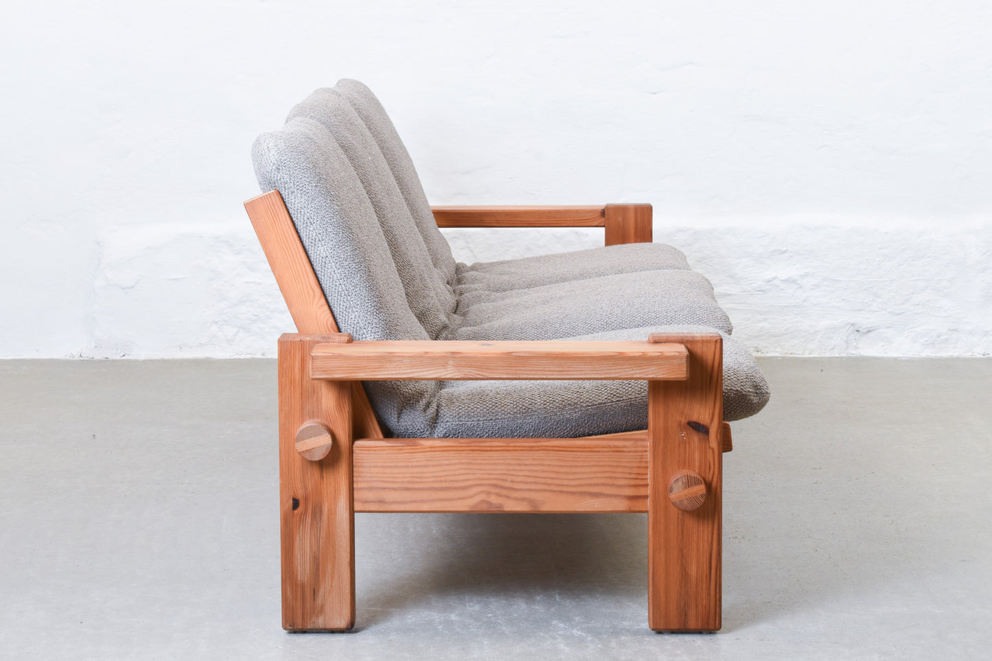 Newly reupholstered: 1970s three seat sofa by Yngve Ekström