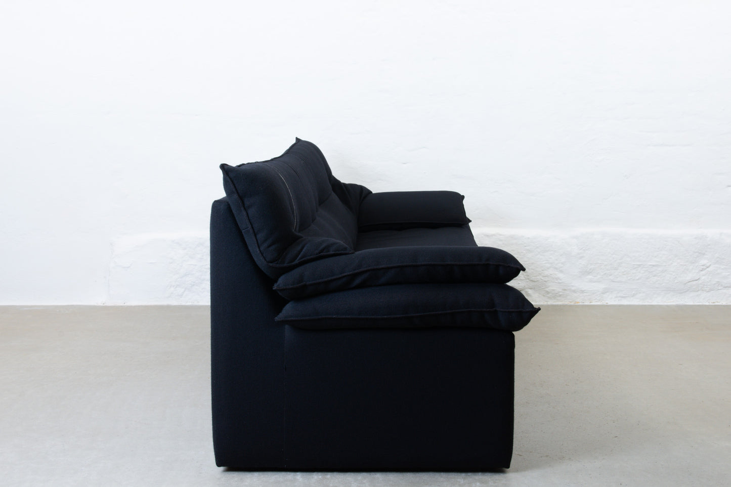 1980s three seat sofa in wool