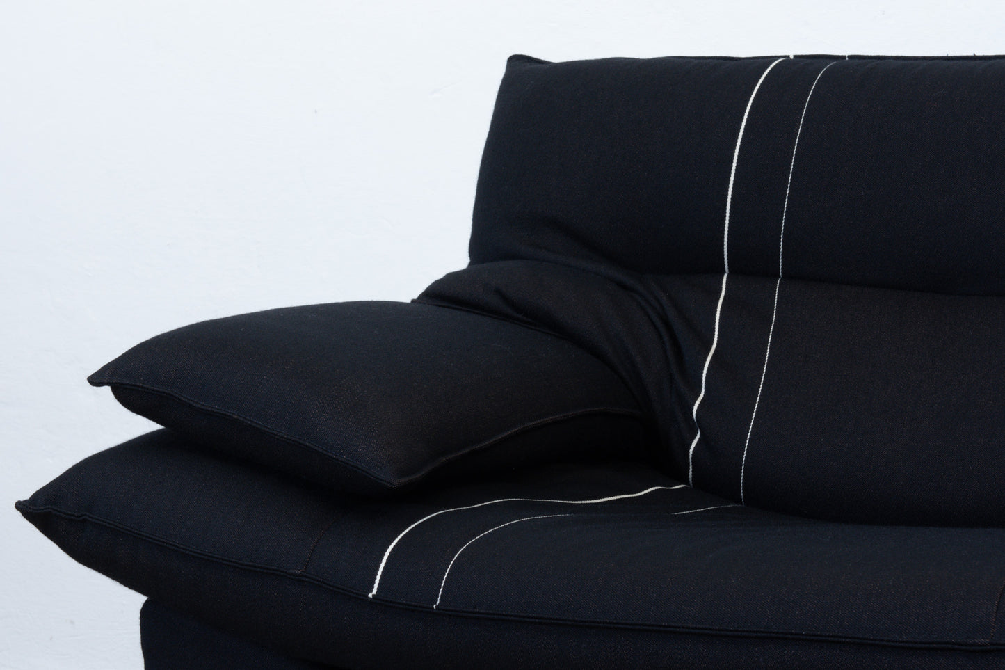 1980s three seat sofa in wool