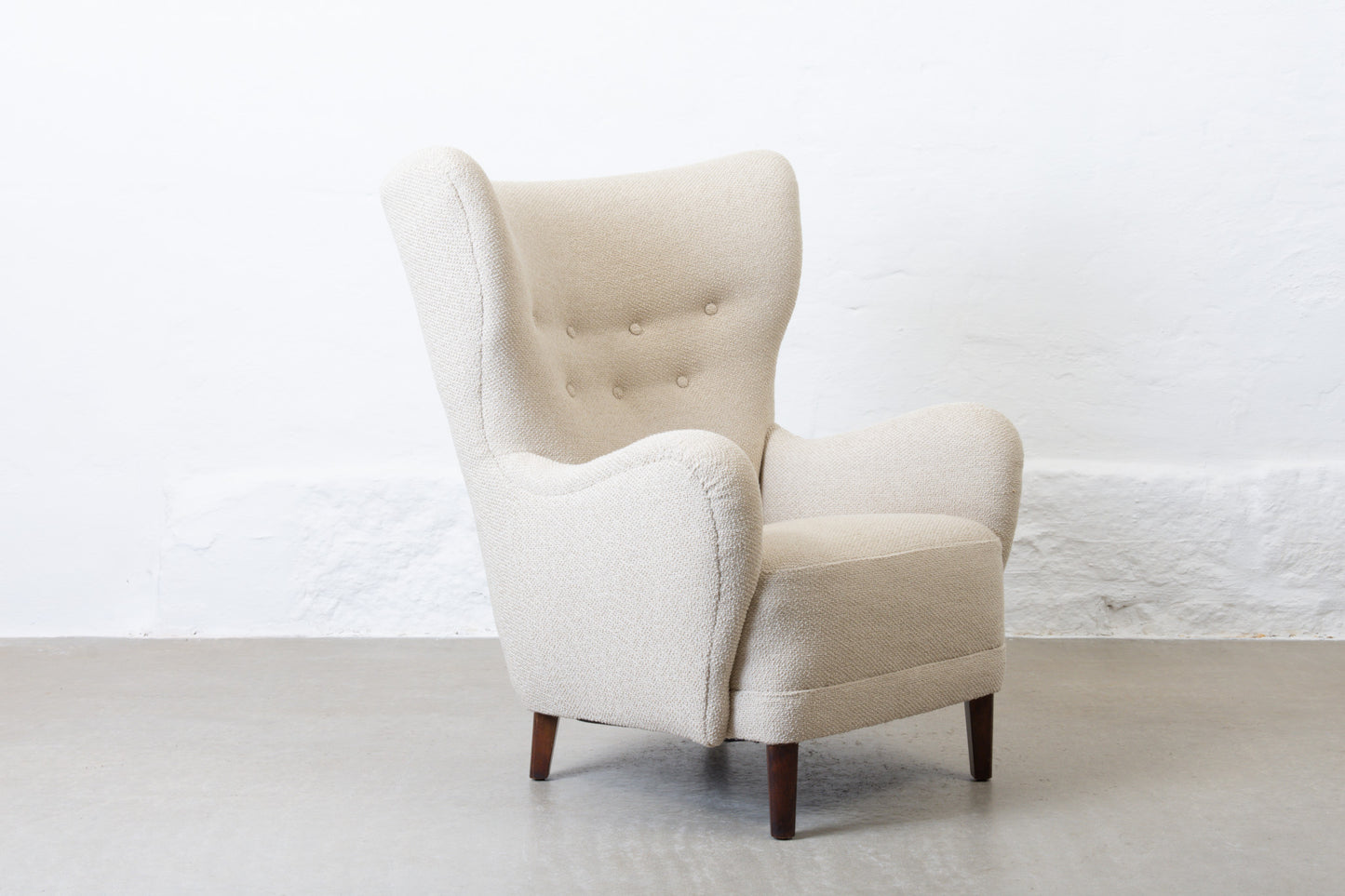 Newly reupholstered: 1940s cabinetmaker's chair