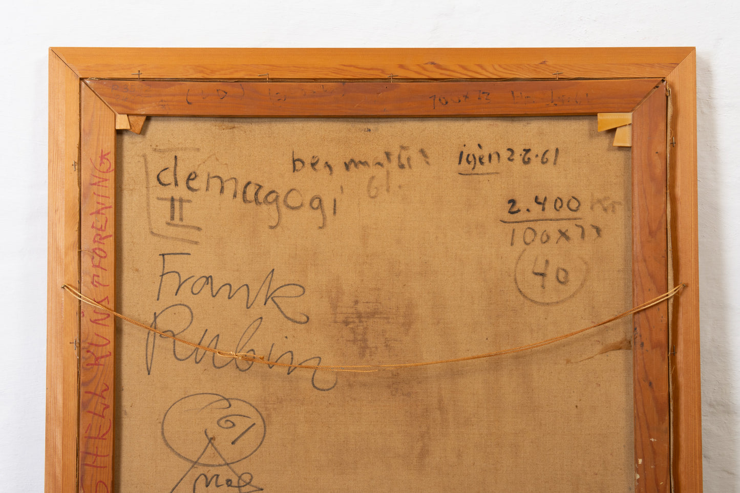 Oil painting by Frank Rubin - 1961