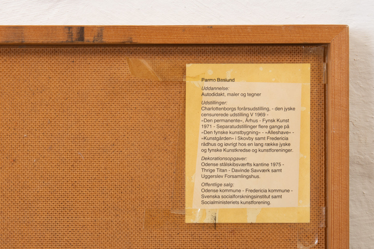 Oil painting by Parmo Baslund