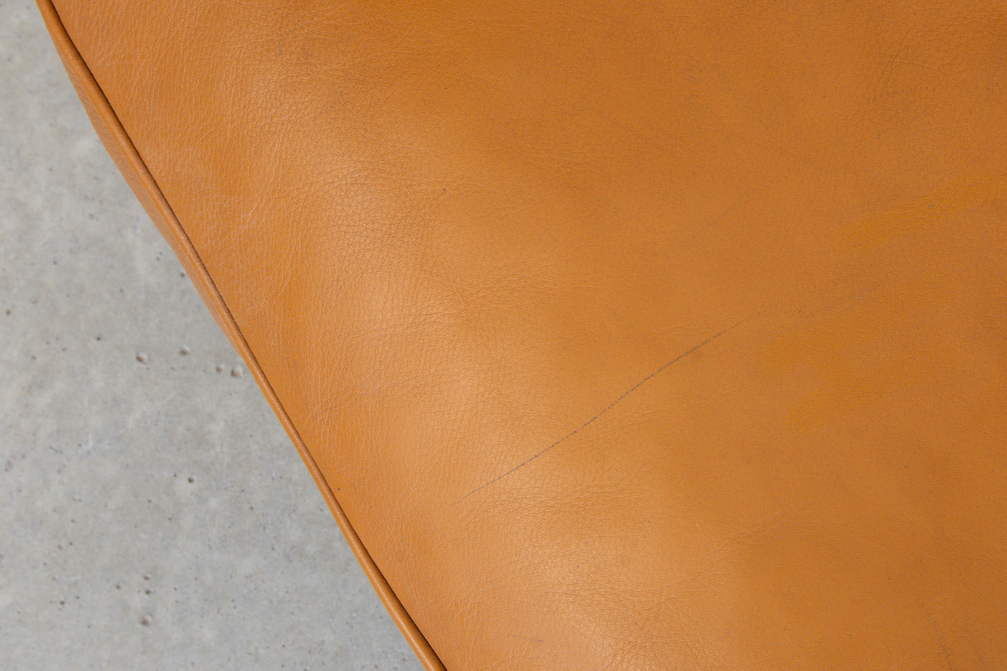 1980s cognac leather two seater