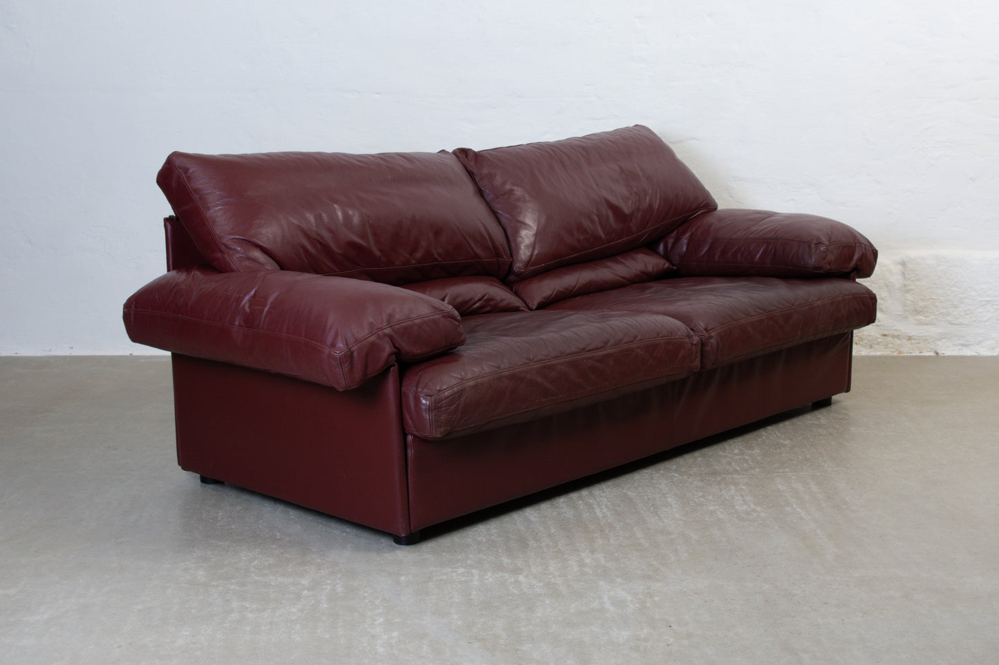 1980s 'Miami' leather sofa by Eilersen