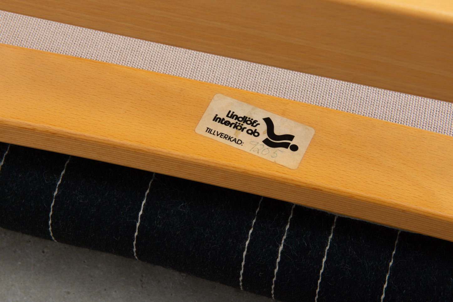 1980s lounger + foot stool by Lindlöfs Interiör