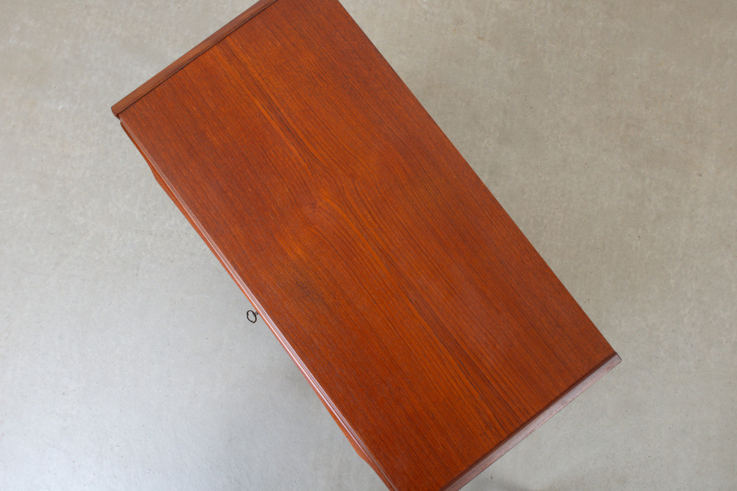 1960s teak chest of drawers with sculpted handles