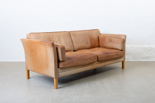 1970s leather sofa by Mogens Hansen