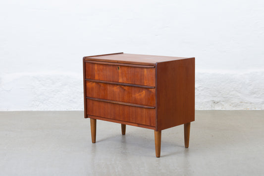 1960s low chest of drawers in teak