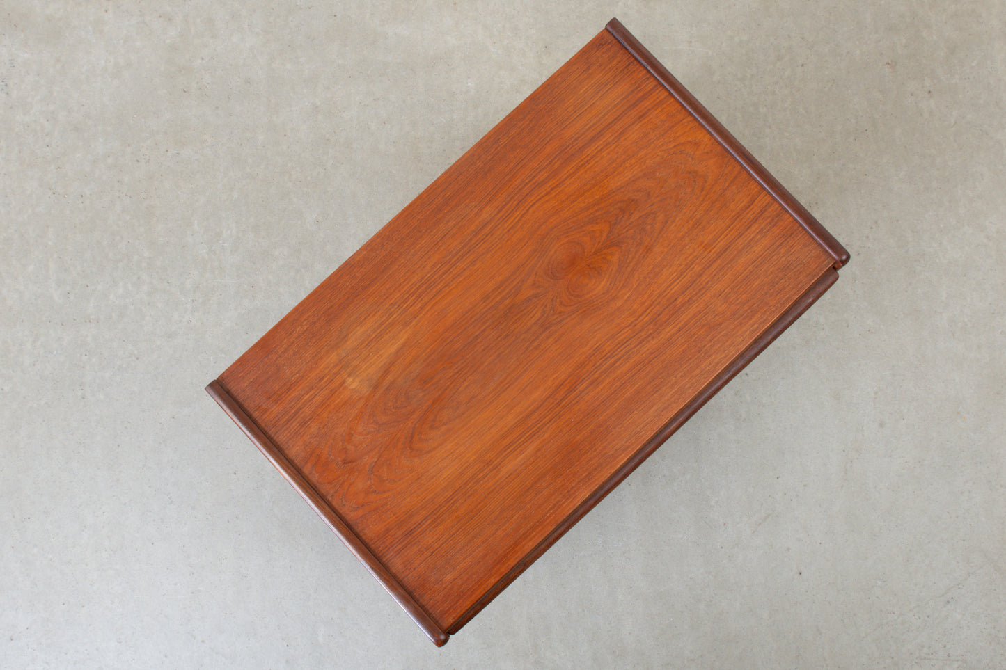 1960s low chest of drawers in teak