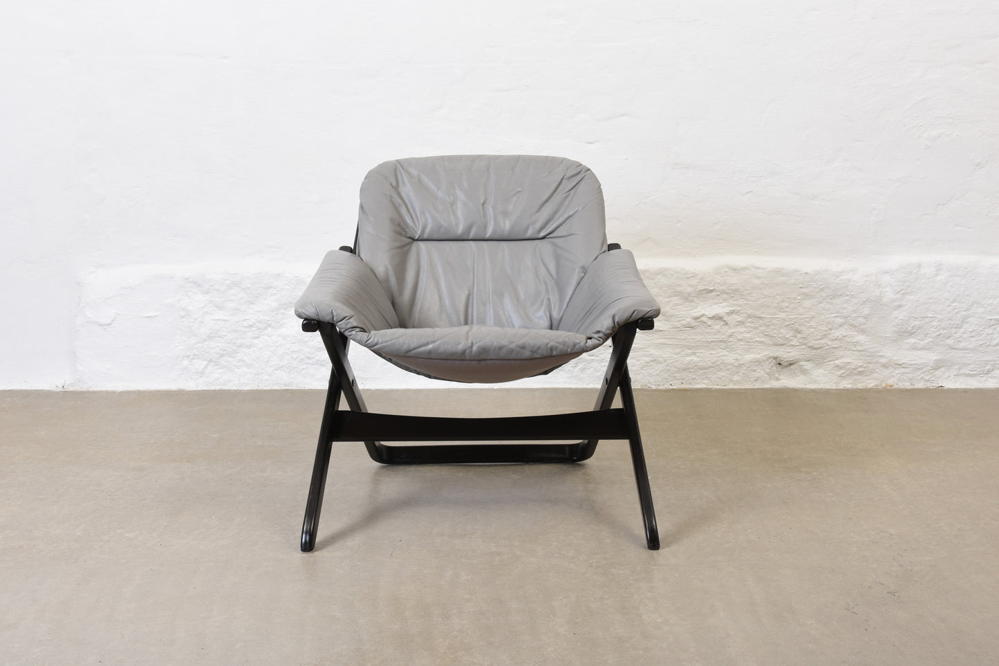 30% off: Pair of 1970s Swedish leather + beech lounge chairs