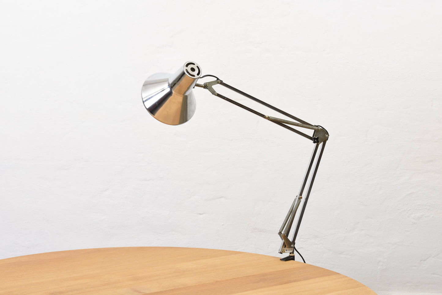 Vintage anglepoise lamp in chromed metal