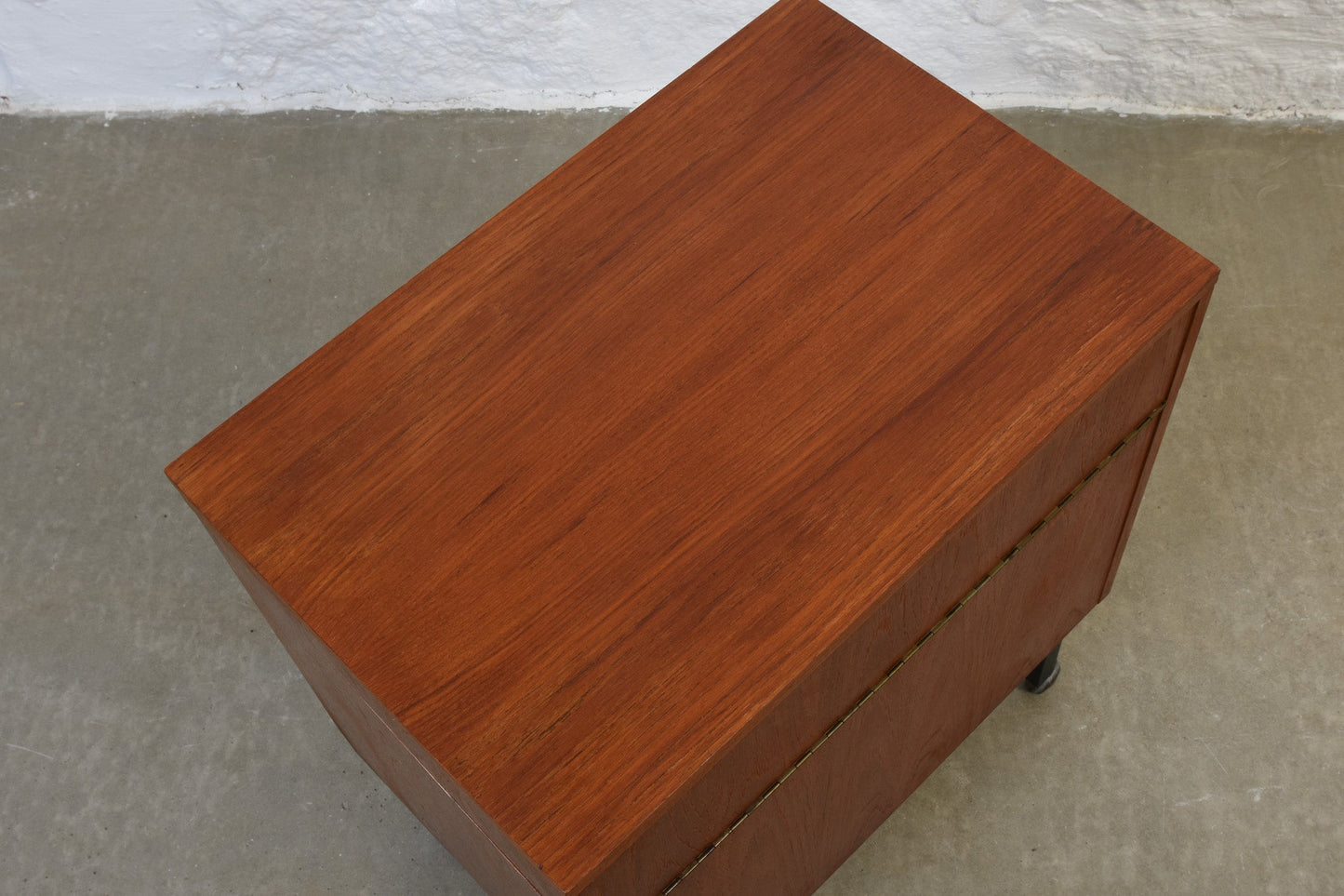 1960s teak bar trolley