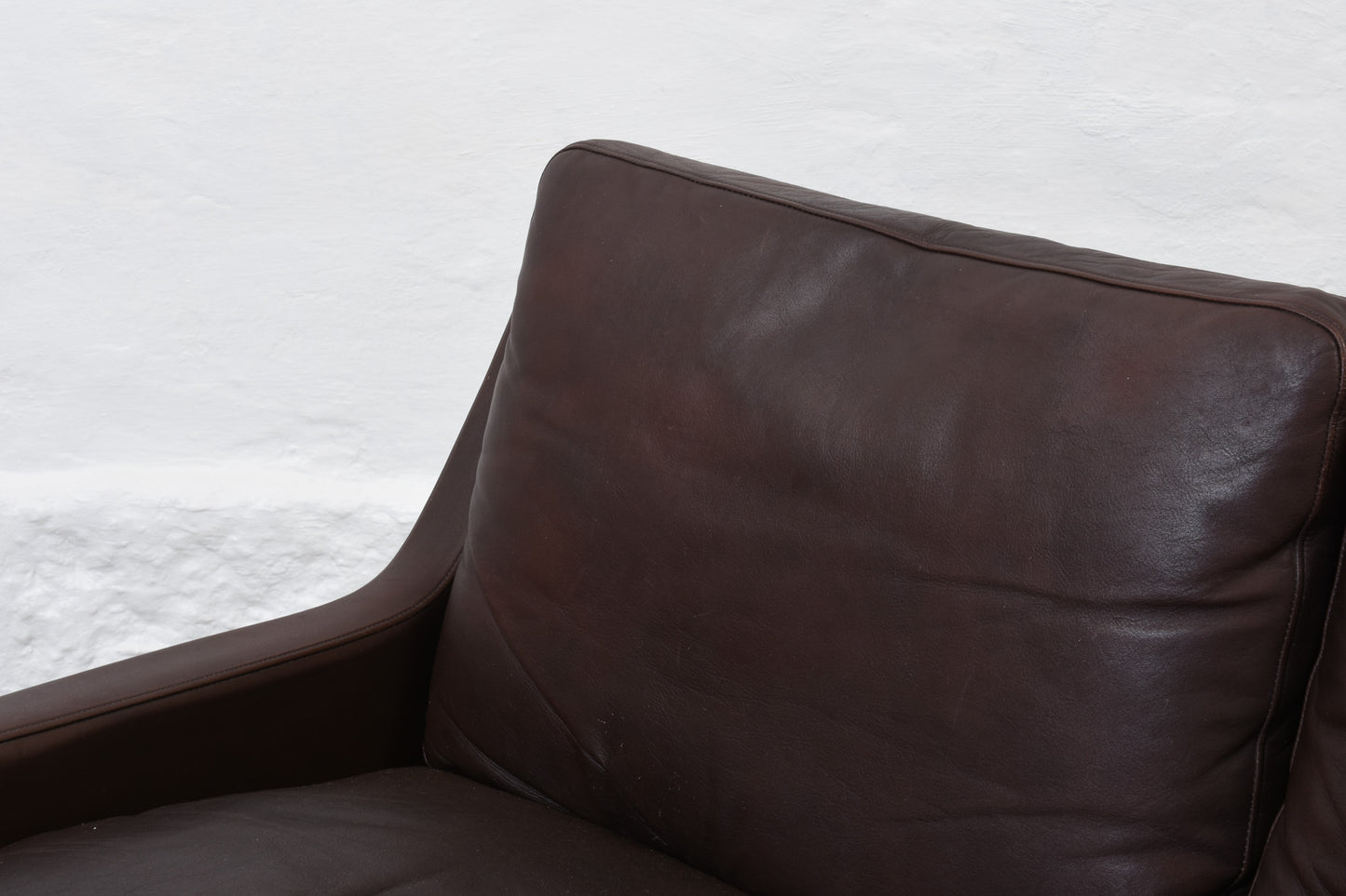 1960s leather two seater by G. Thams