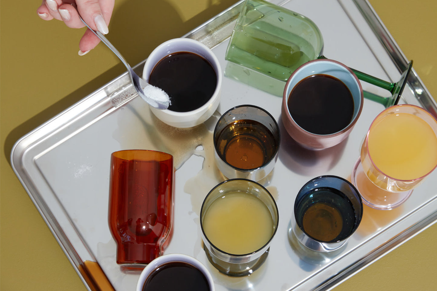 20% off: Pack of two water glasses by Studio About - Amber