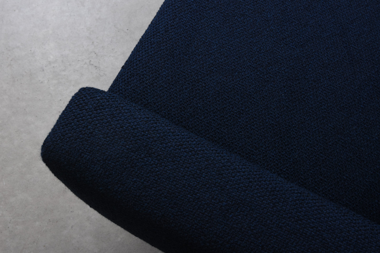 Newly reupholstered: 1960s four seater on oak sleigh legs