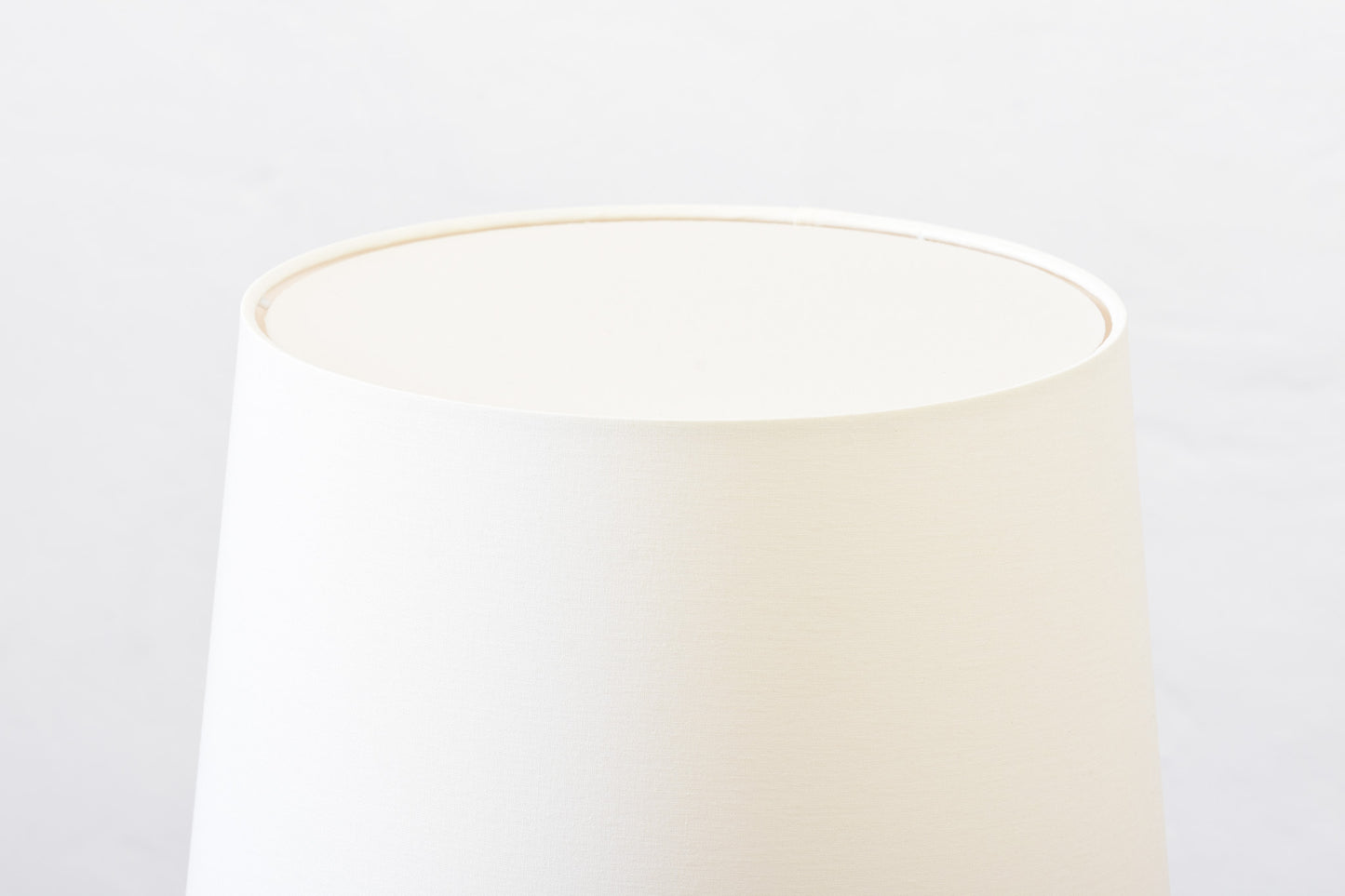 1950s brass table lamp with shade