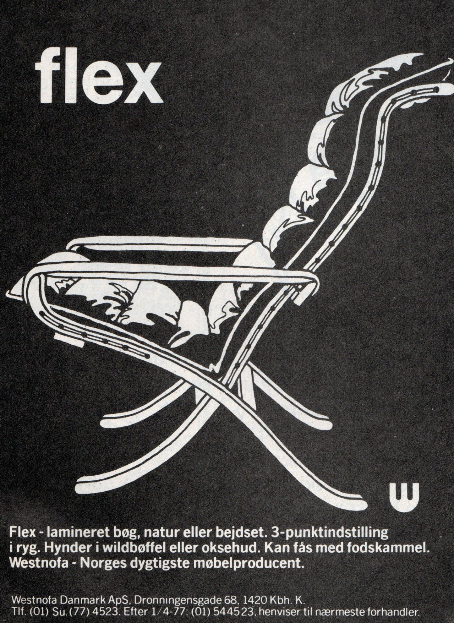 30% off: 1970s 'Flex' lounger by Ingmar Relling