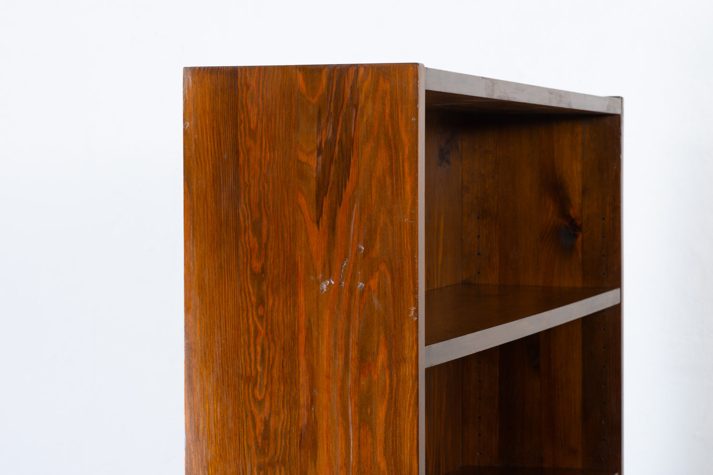 1950s bookcase in stained pine