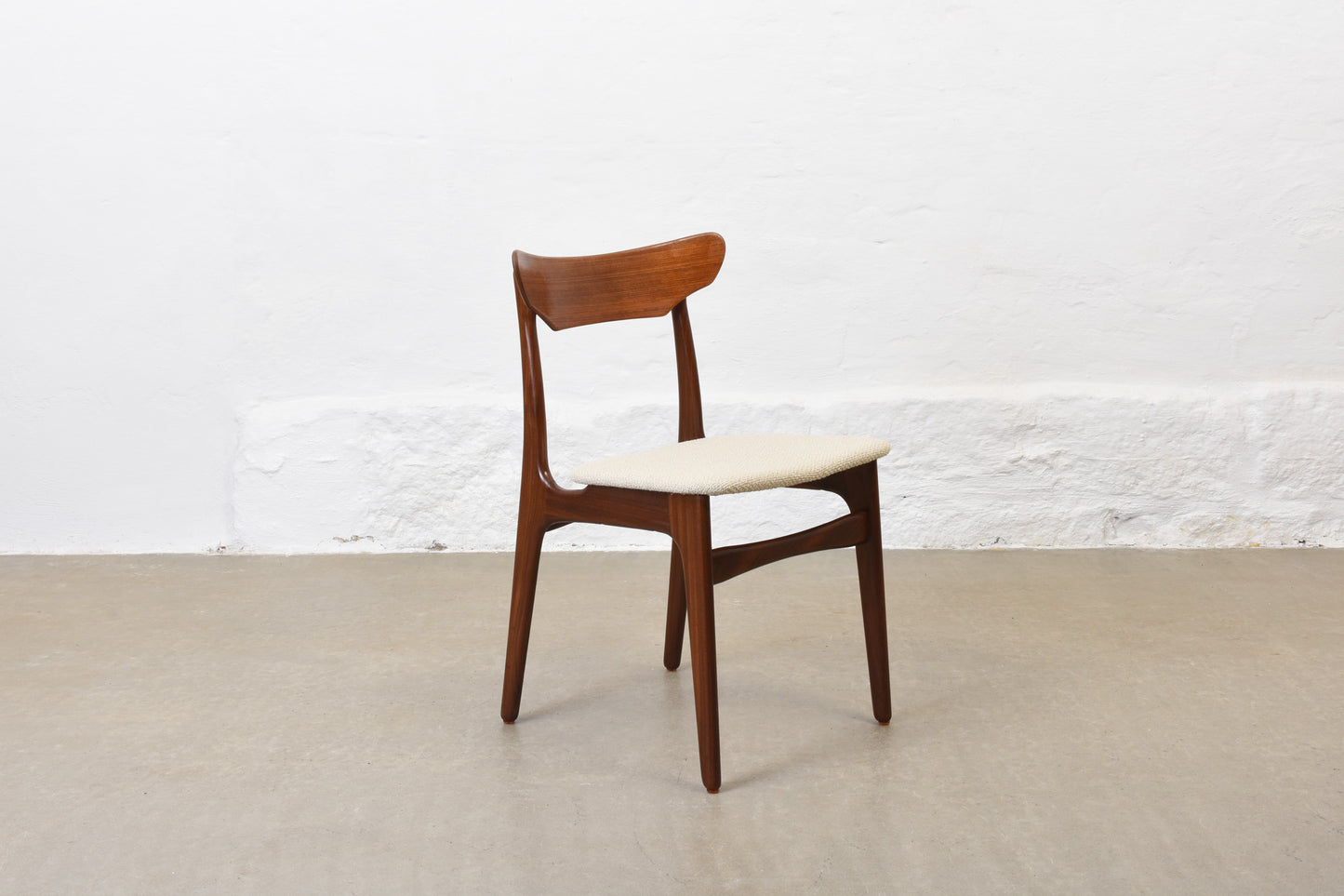 1960s set of four teak chairs by Schiønning & Elgaard
