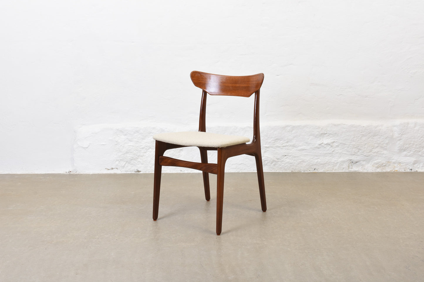 1960s set of four teak chairs by Schiønning & Elgaard