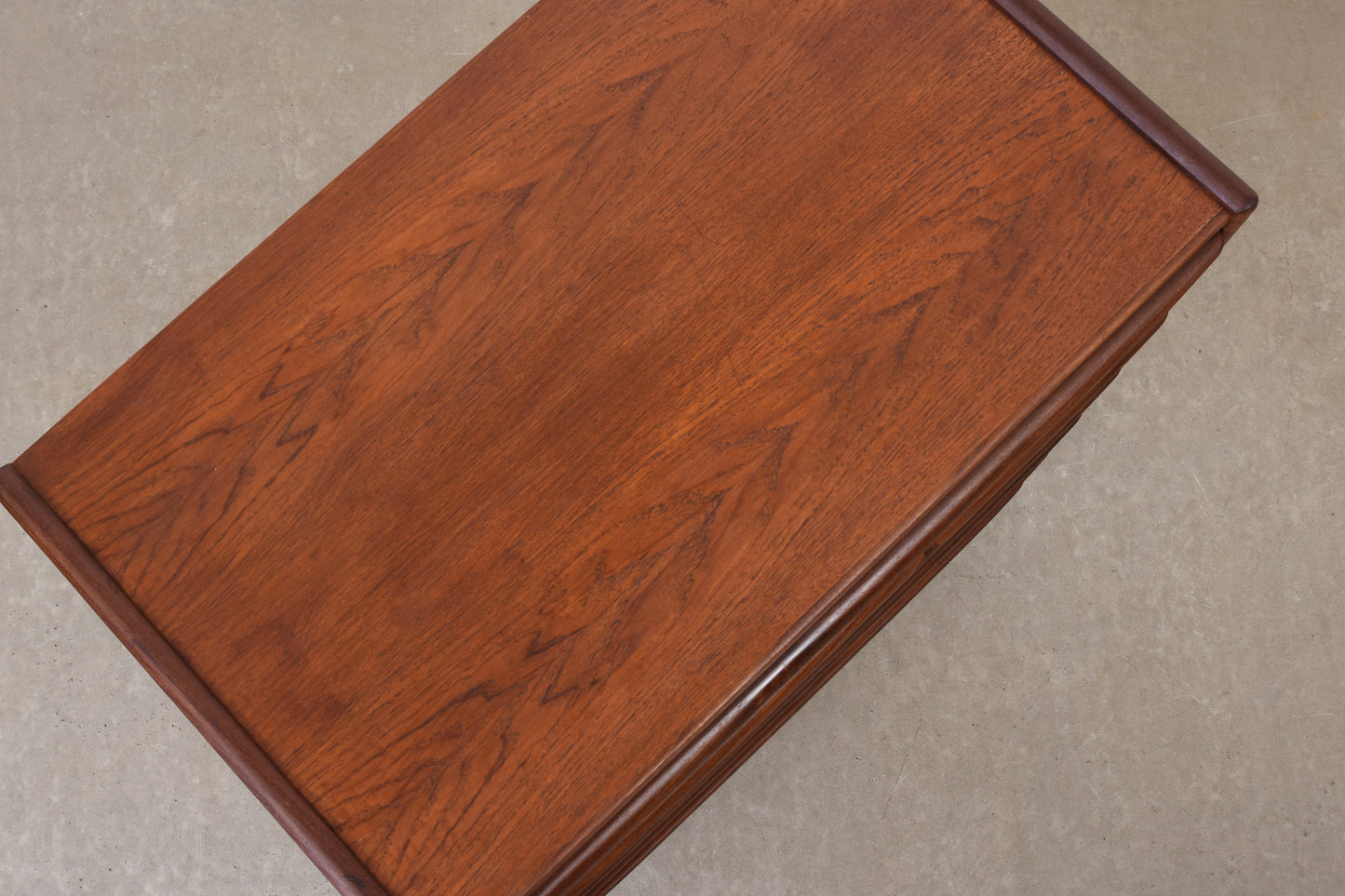 1960s teak chest of drawers with lipped handles no. 2
