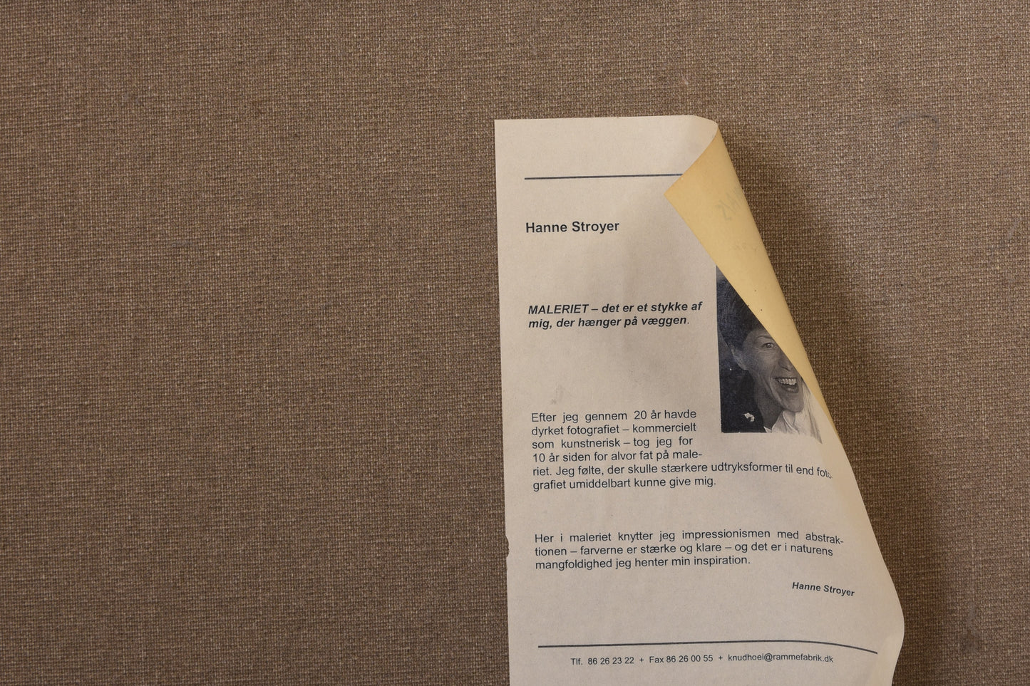 Oil painting by Hanne Stroyer