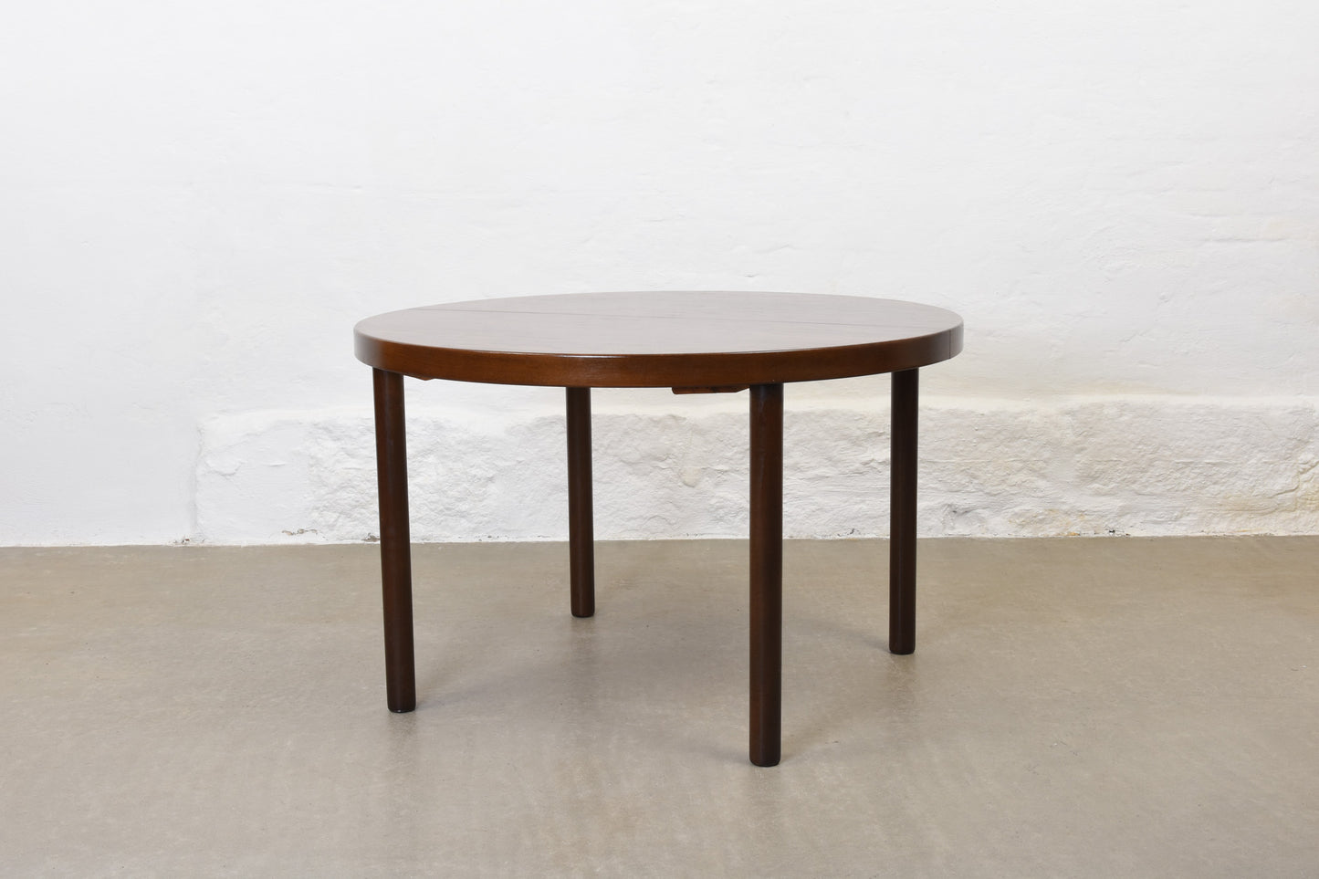 1960s stained oak dining table by Schou Andersen
