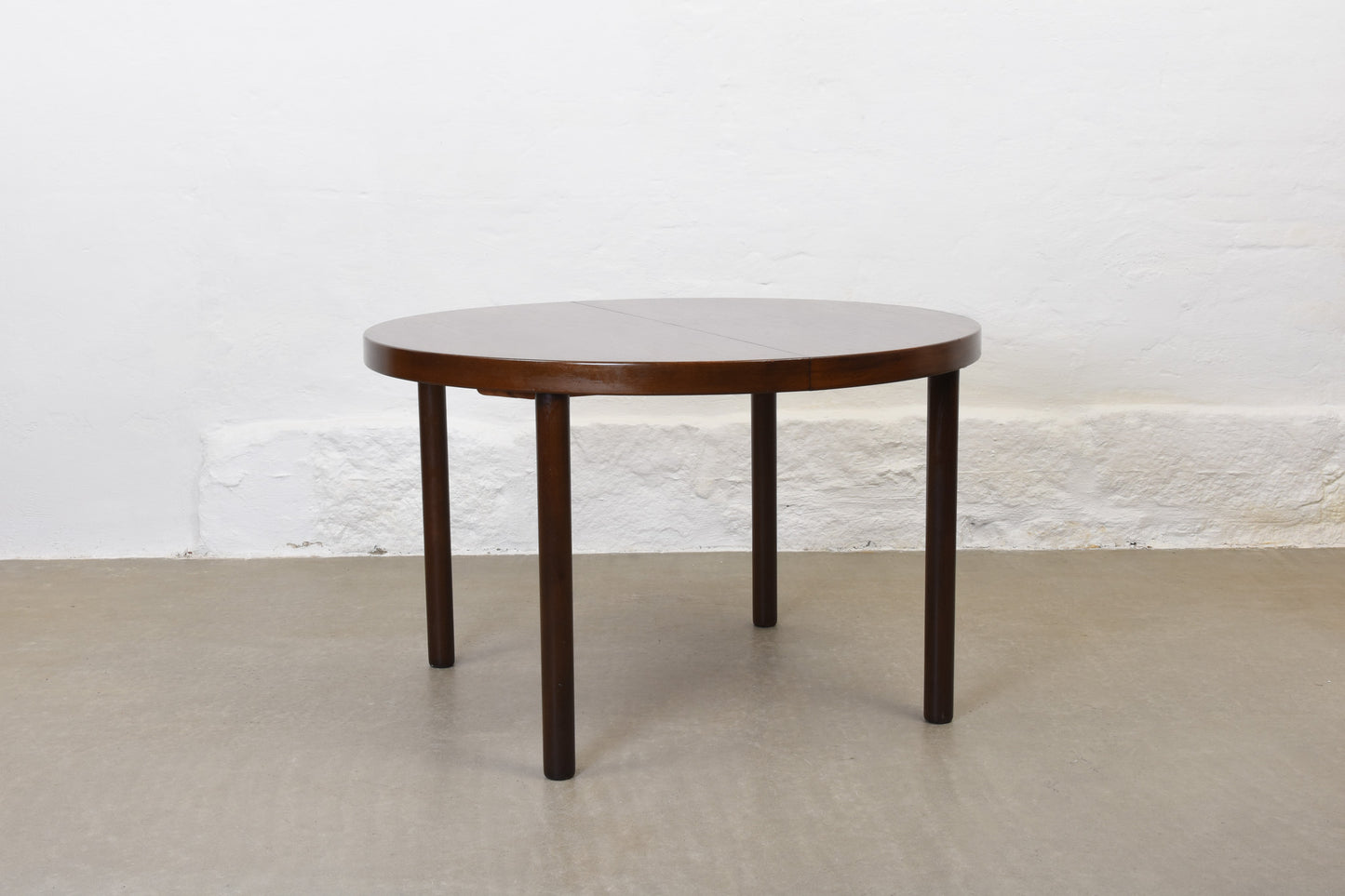 1960s stained oak dining table by Schou Andersen