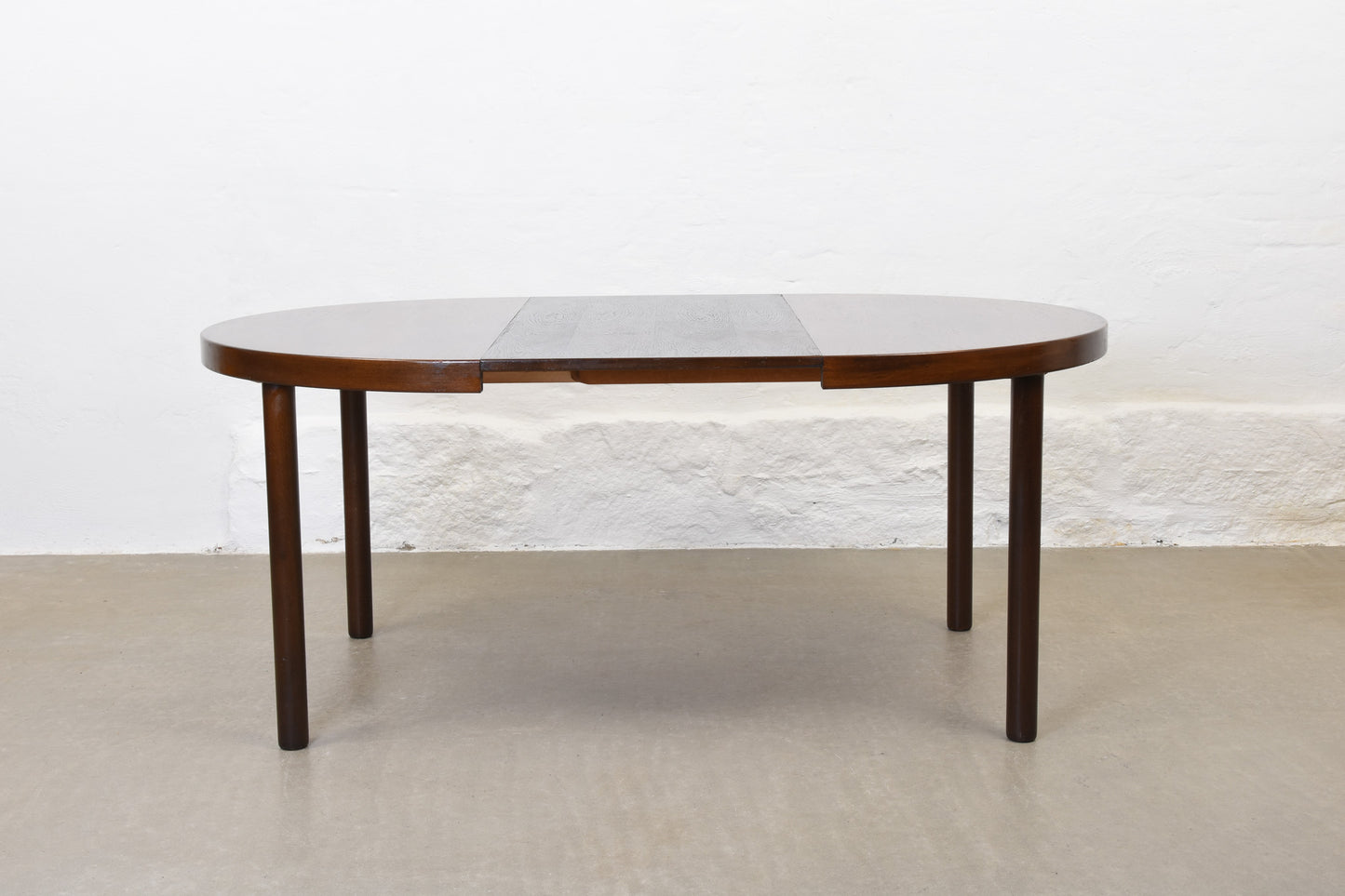 1960s stained oak dining table by Schou Andersen