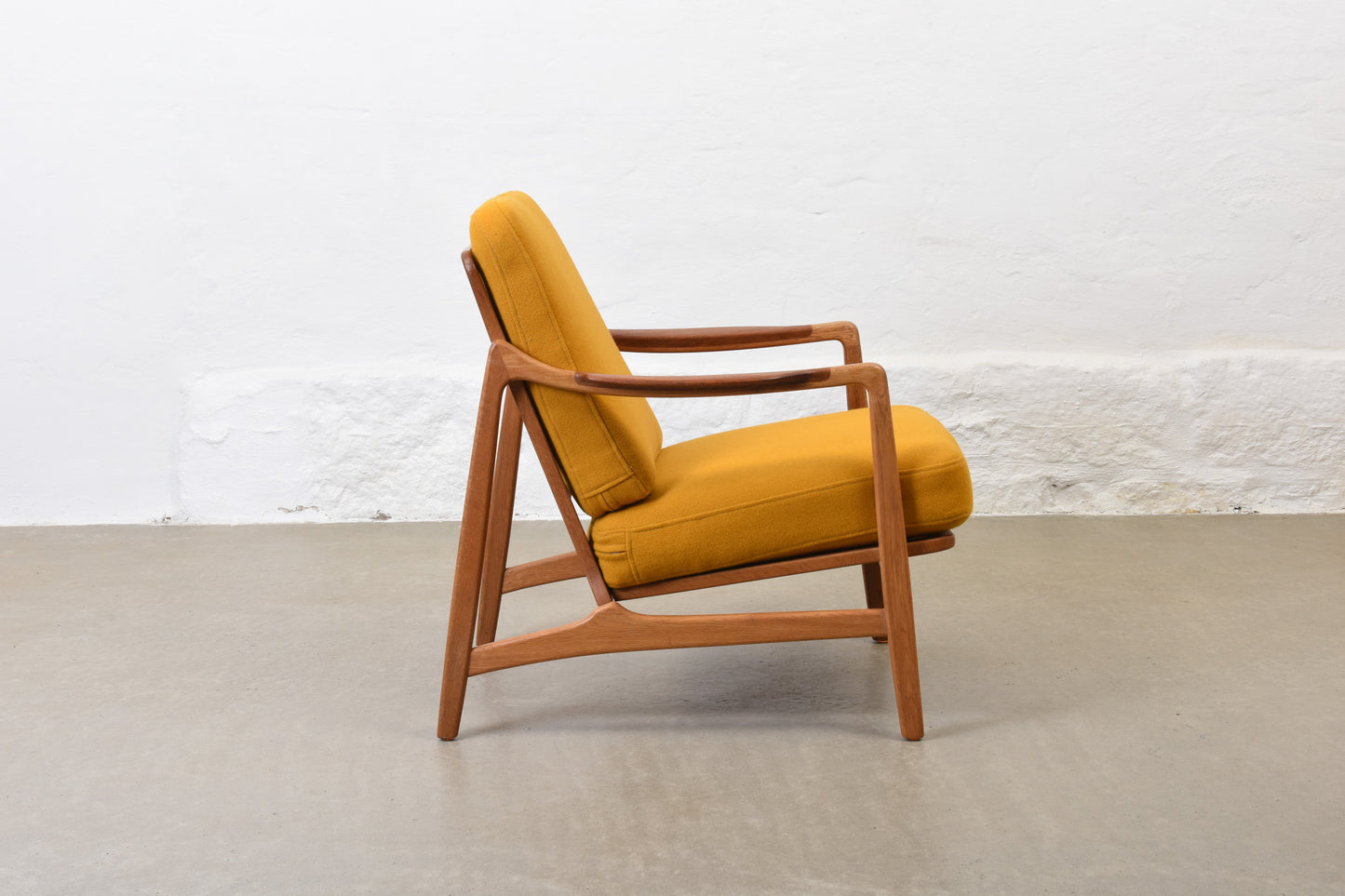 1950s teak + oak lounger by Tove & Edvard Kindt-Larsen