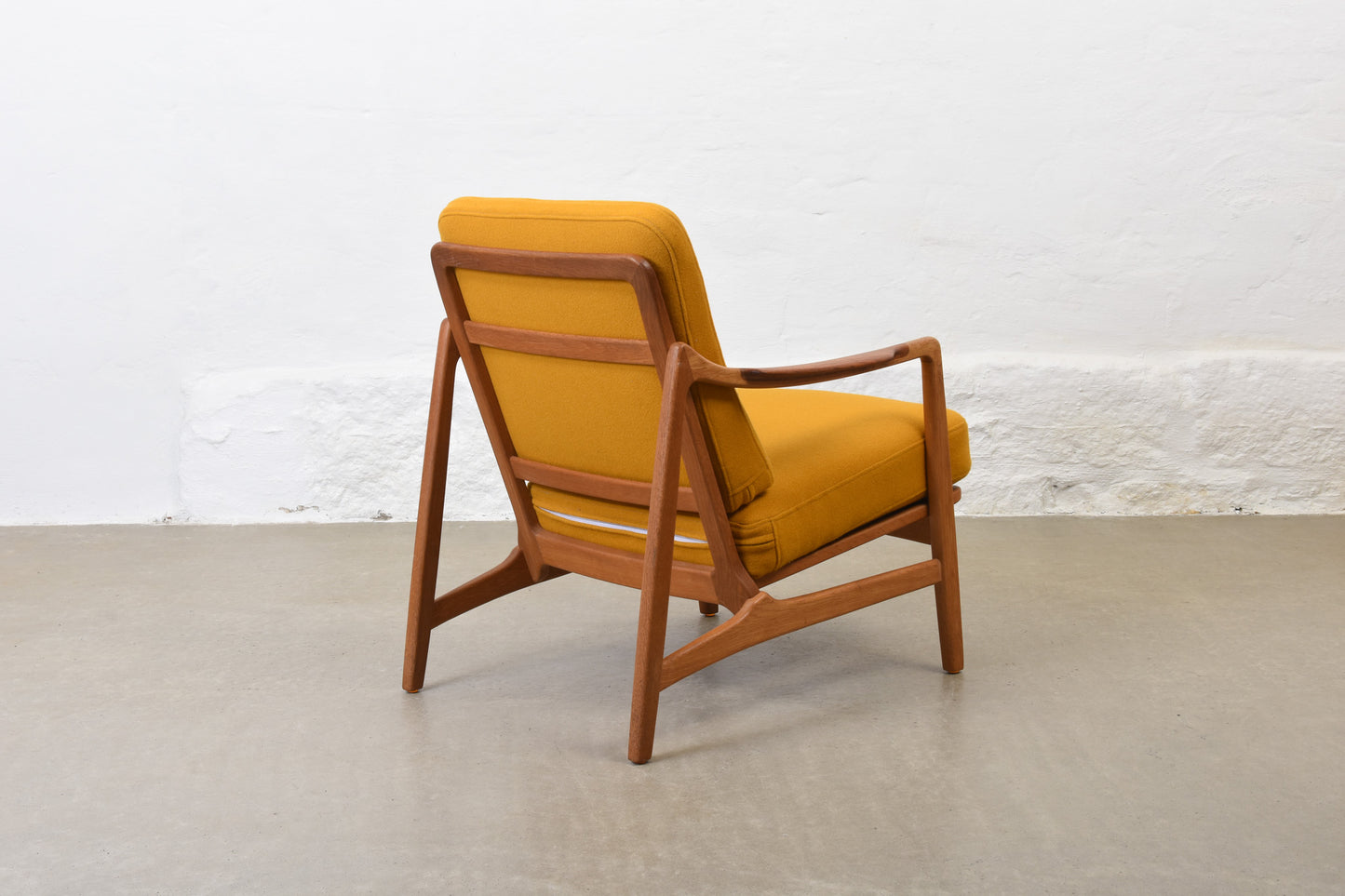 1950s teak + oak lounger by Tove & Edvard Kindt-Larsen