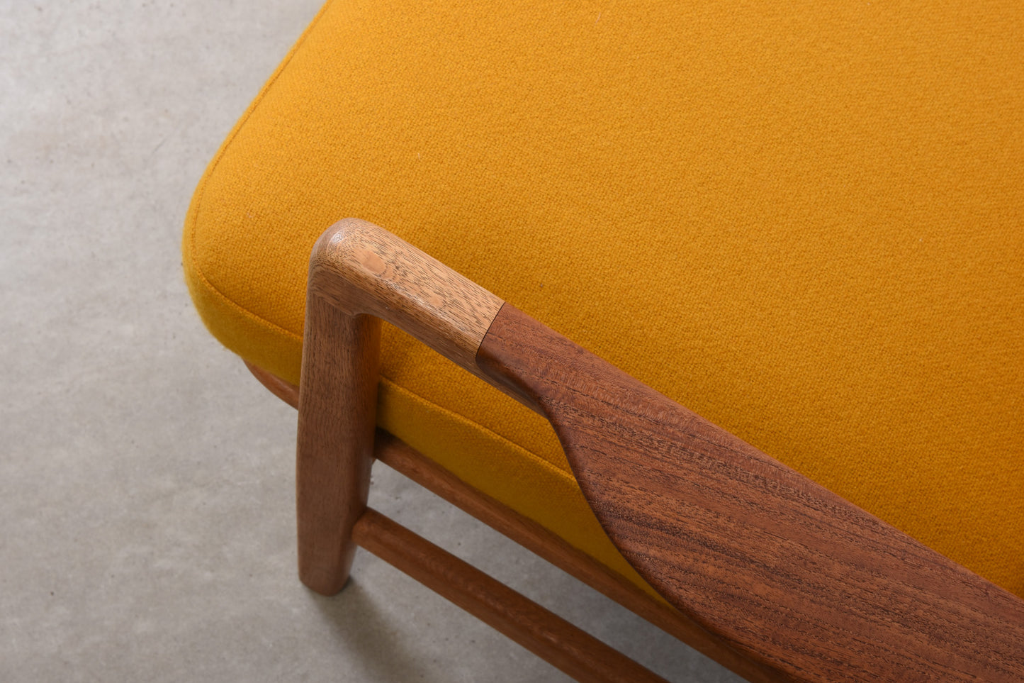 1950s teak + oak lounger by Tove & Edvard Kindt-Larsen