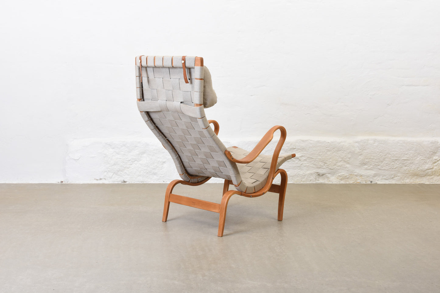 Newly reupholstered: 1970s 'Pernilla 2' lounger by Bruno Mathsson