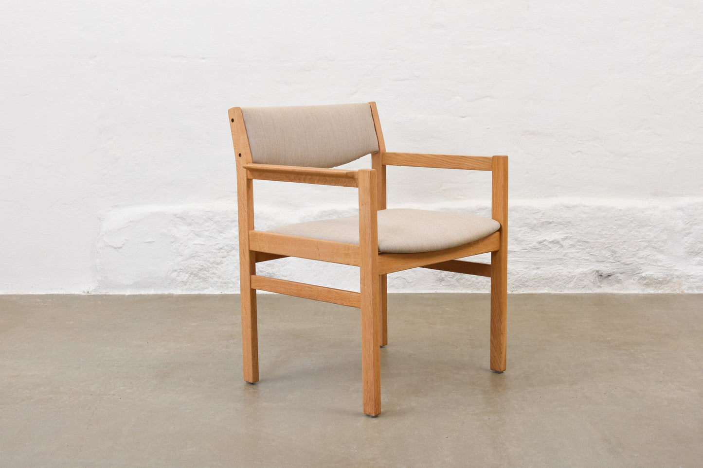 30% off: Oak + linen armchair by Børge Mogensen