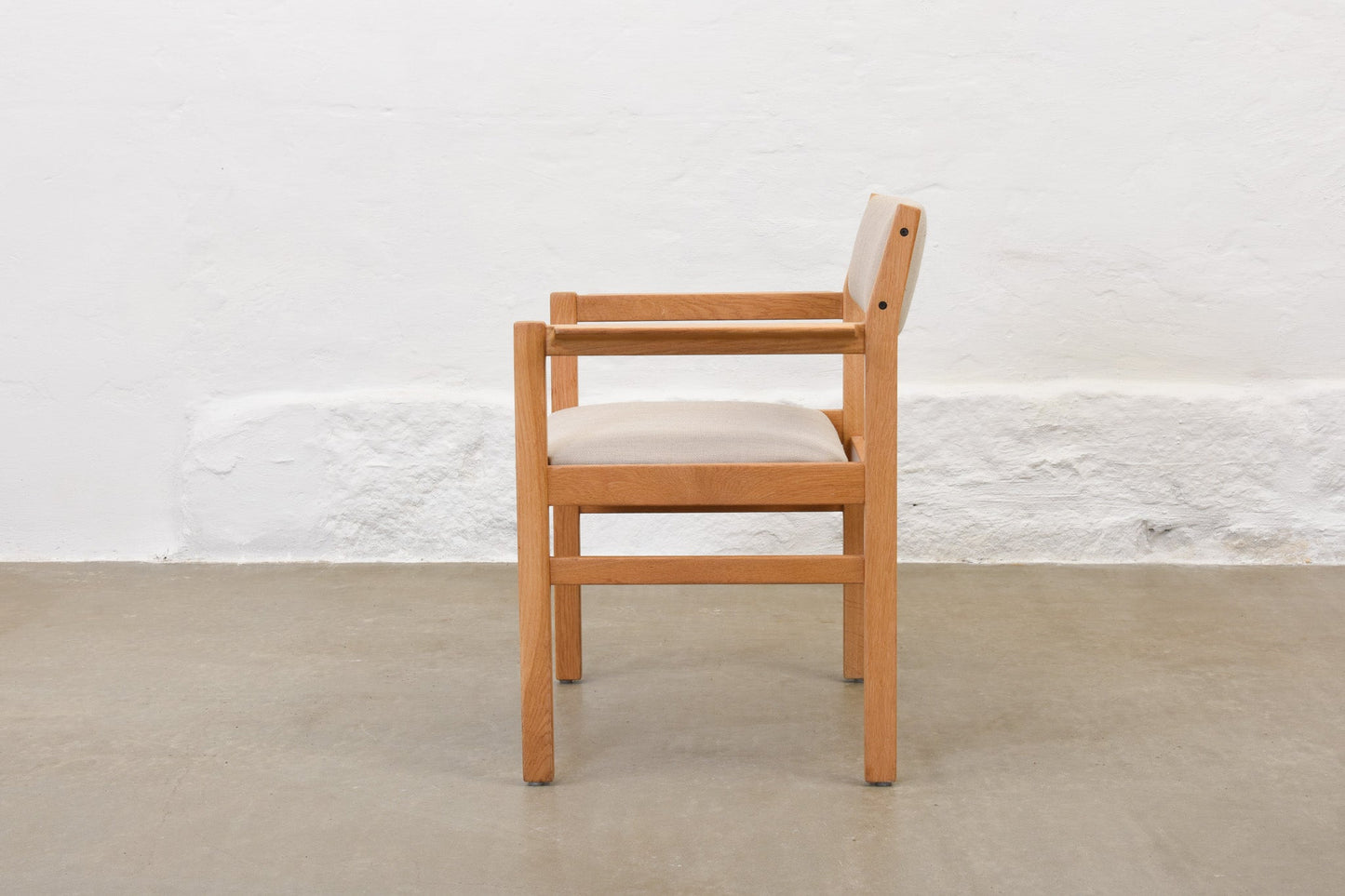 30% off: Oak + linen armchair by Børge Mogensen