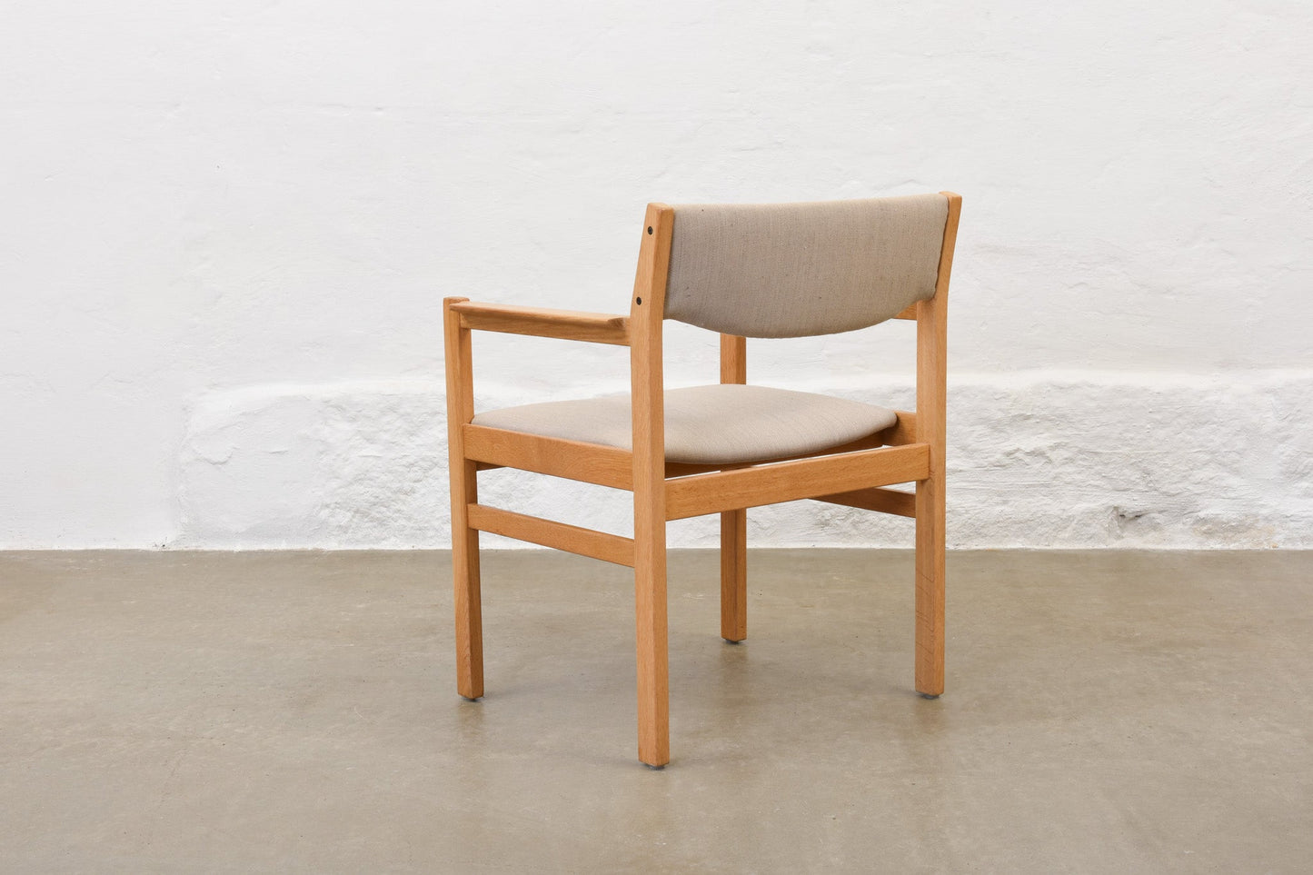 Save £50: Oak + linen armchair by Børge Mogensen